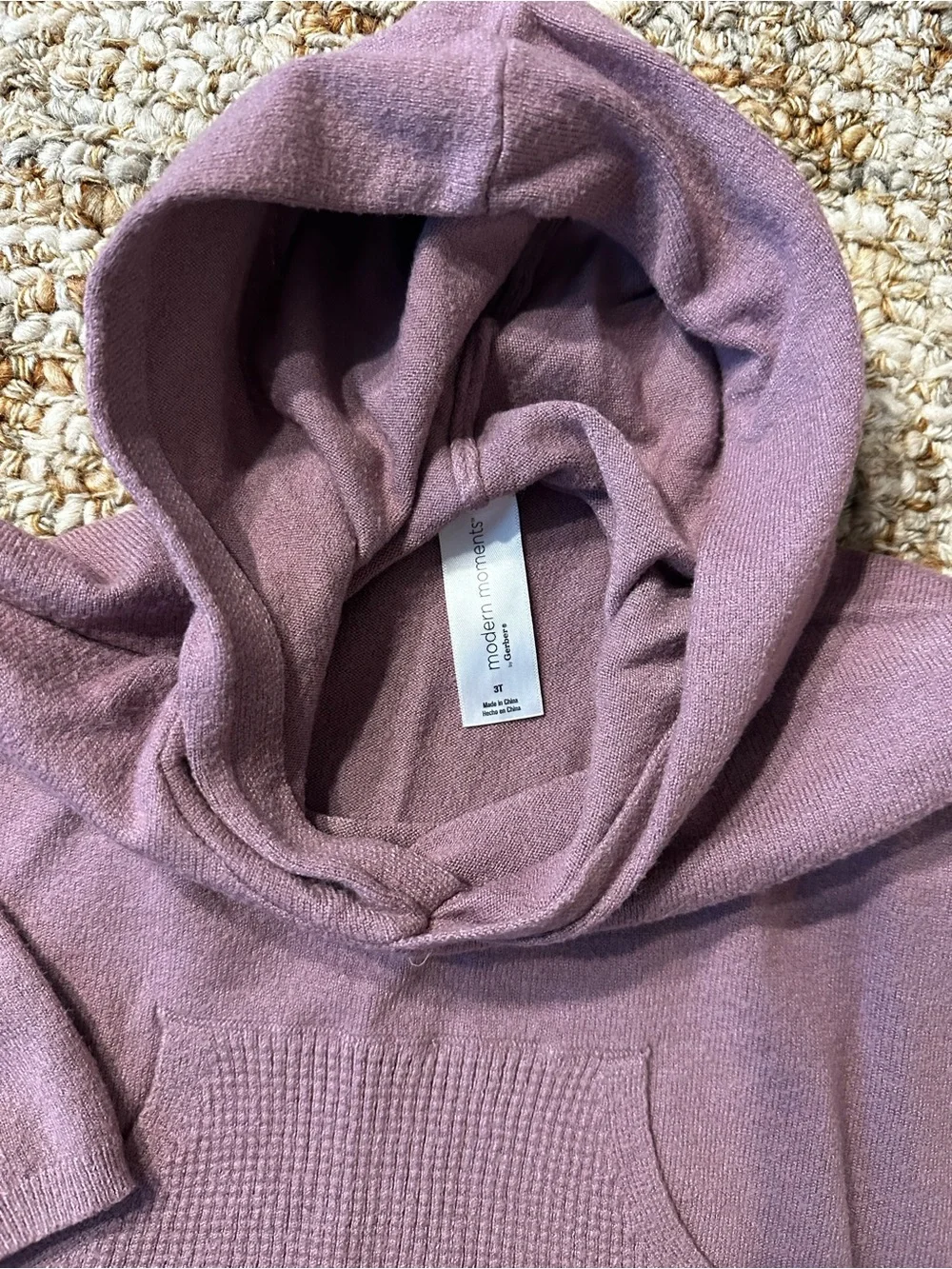 Children's Knit Hoodie & Leggings Set - Dusty Mauve